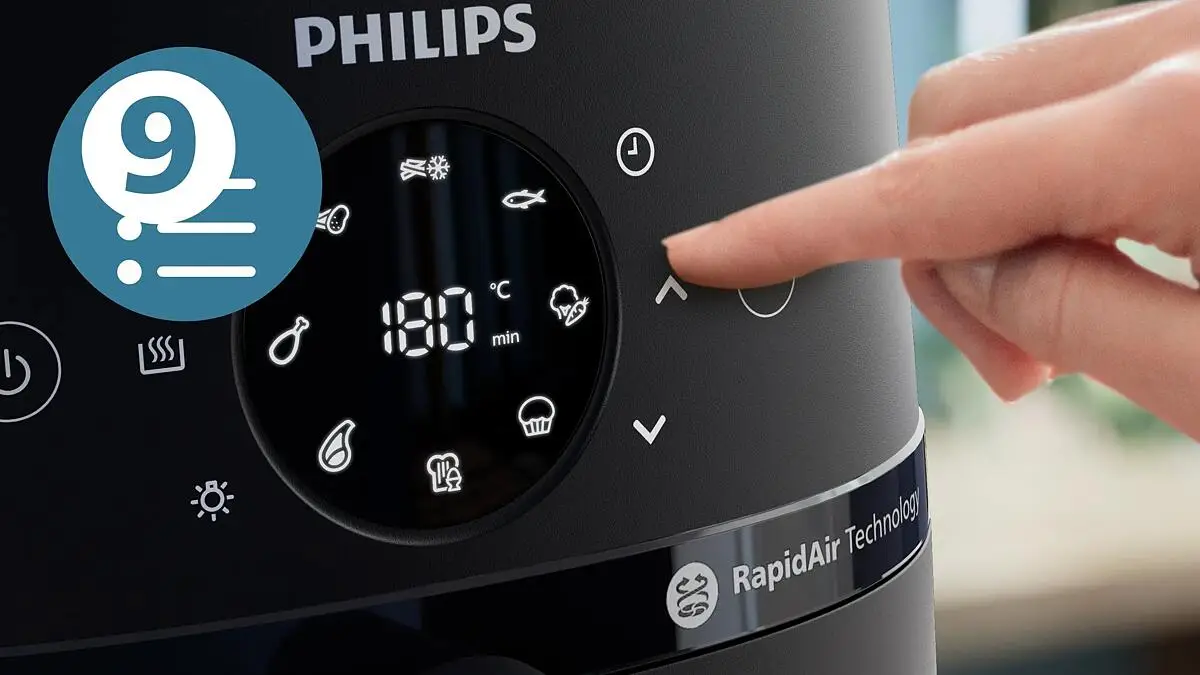 Touchscreen-Steuerung mit 9 Voreinstellungen