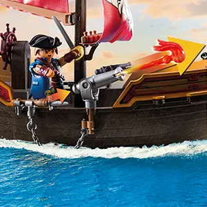 Playmobil - Bateau d'attaque des pirates