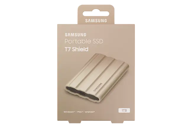 SAMSUNG T7 Shield 1TB Portable SSD - Beige - Canada Computers