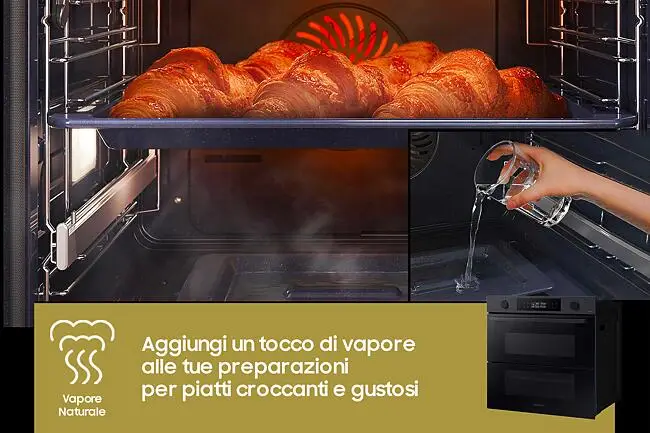 Forno da incasso multifunzione Samsung NV7B4540VBB Dual Cook Flex nero -  DIMOStore