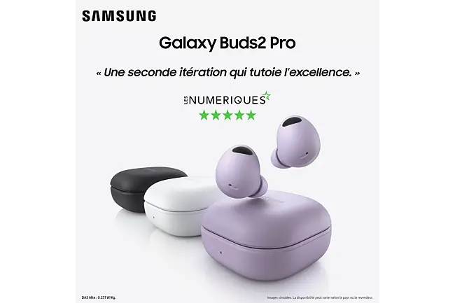Galaxy Buds2 Pro Lavande, Caractéristiques
