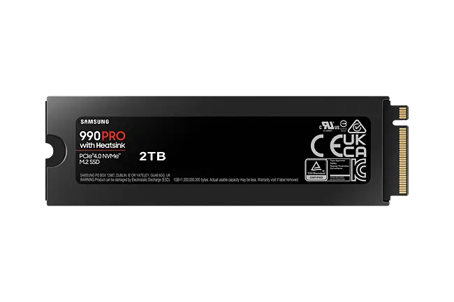 Samsung 990 PRO TB NVMe SSD W/Heatsink Incredible