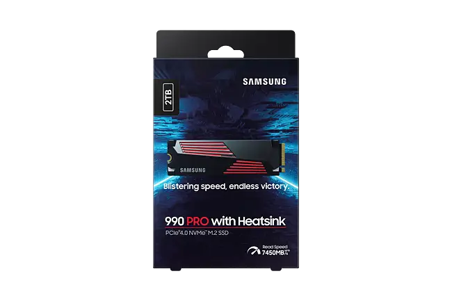 Samsung 990 PRO 2 TB NVMe SSD W/Heatsink - Incredible