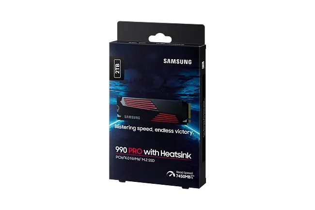 Samsung 990 PRO 2 TB NVMe SSD W/Heatsink - Incredible