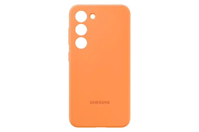 EF-PS911TOEGUS, Galaxy S23 Silicone Case, Orange