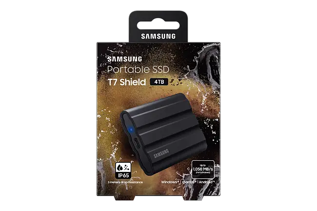 SAMSUNG T7 Shield 4TB Portable SSD - Black - Canada