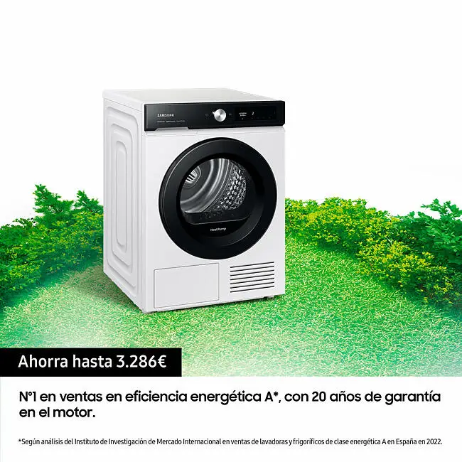 Secadora con Bomba de Calor Samsung 9kg Programas de Vapor Clase A - Main Image
