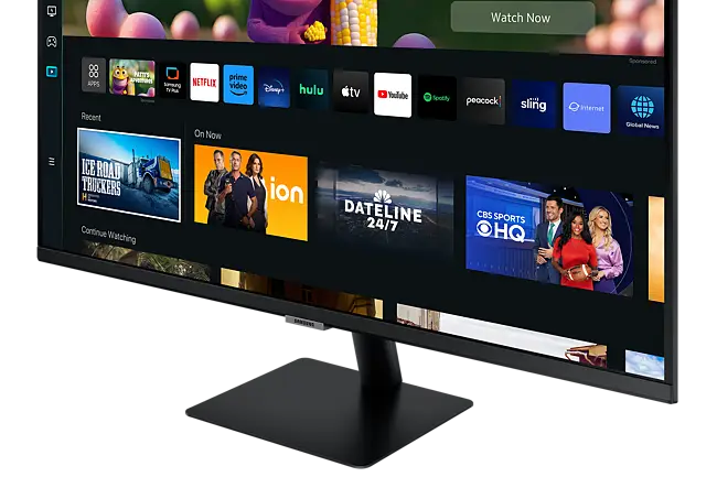 SAMSUNG 27 M50C Series FHD Smart Monitor w/Streaming-TV, 4ms, 60Hz, HDMI,  HDR10, Watch Netflix,  and More, IoT Hub, Mobile Connectivity