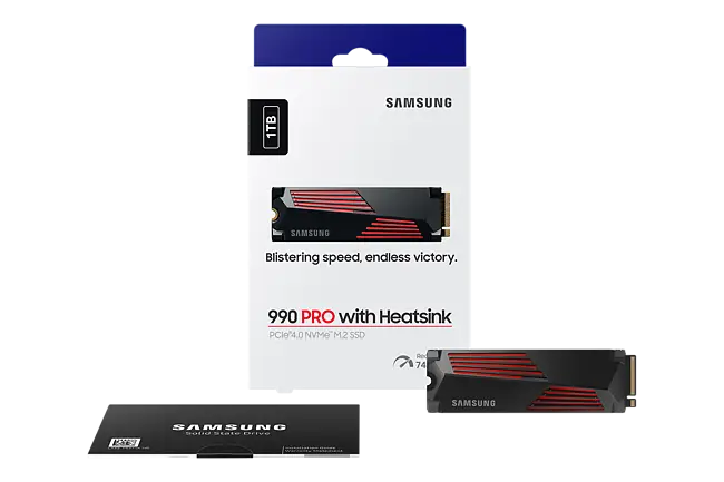 Samsung 990 PRO 1TB M.2 PCIe 4.0 NVMe SSD with Heatsink - Multitronic