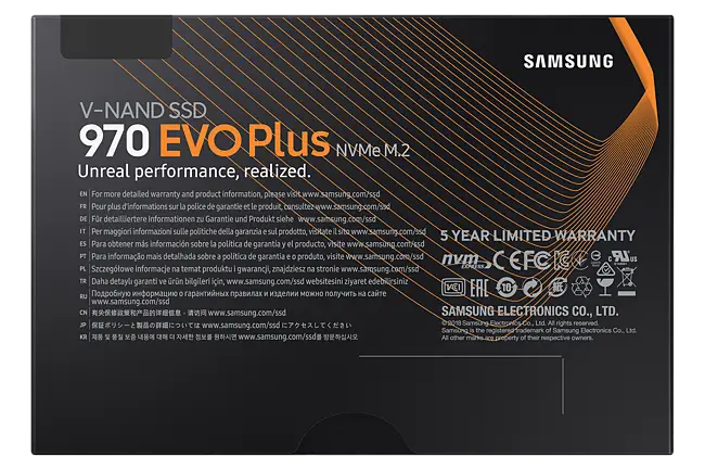 Disque dur SSD interne SAMSUNG 970 EVO PLUS SSD 250Go 970 NVME