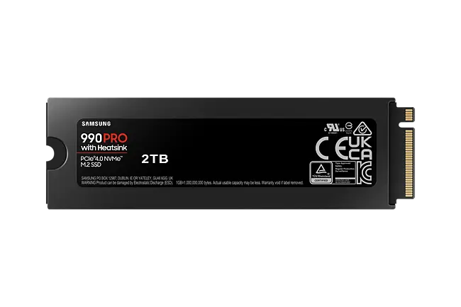 Samsung SSD 990 Pro NVMe M.2 Pcle 4.0, SSD Interne, Capacité 1 To