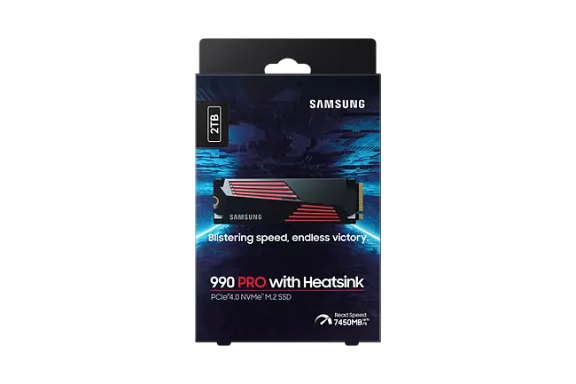 Samsung 990 PRO avec dissipateur thermique 4 To PCIe NVMe 4.0 M.2