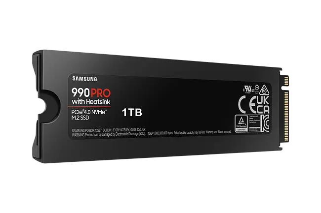 Samsung 990 PRO 2TB with Heatsink その3 SAMSUNG 990 PRO w/ Heatsink SSD 2TB, PCIe Gen4 M.2 2280
