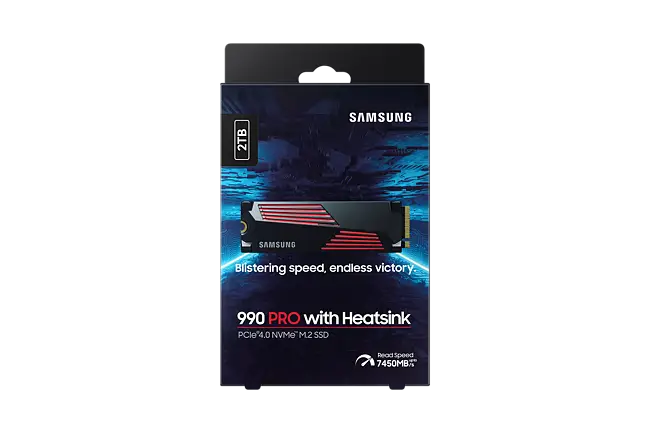 SAMSUNG 990 Pro 2TB with Heatsink M.2 NVMe PCIe 4.0 SSD