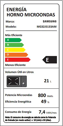 Ripley - MICROONDAS SAMSUNG ESPEJADO CON GRILL 32L