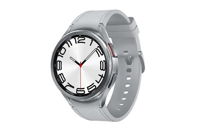  Samsung Galaxy Watch 6 Classic 47mm Bluetooth Smartwatch with  Rotating Bezel, Fitness Tracker, Advanced Sleep Coaching, Heart Monitor -  Silver