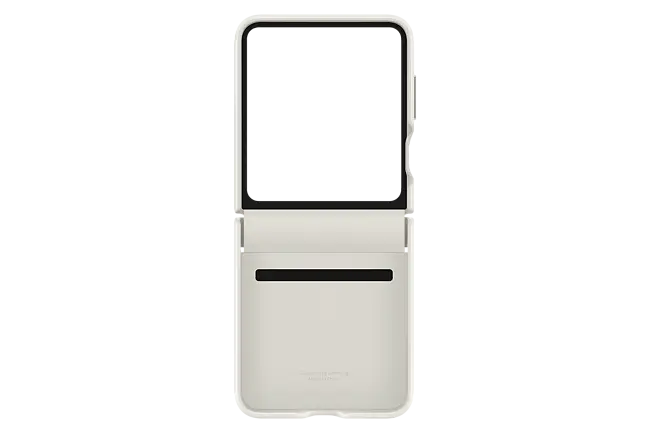 Samsung Flap Eco-Leather Case Funda de Piel Ecológica Gris Pardo para Galaxy  Z Flip5