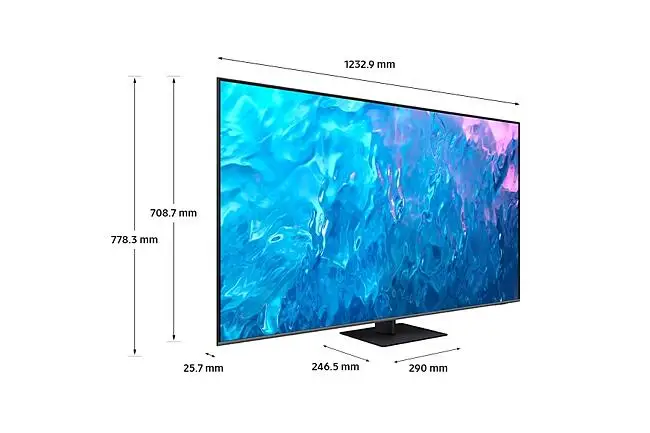Samsung QLED 4K Q70B 55 TV (GQ55Q70BATXZG), Quantum HDR, Quantum Processor  4K, Motion Xcelerator Turbo+ [2022] : : Electronics