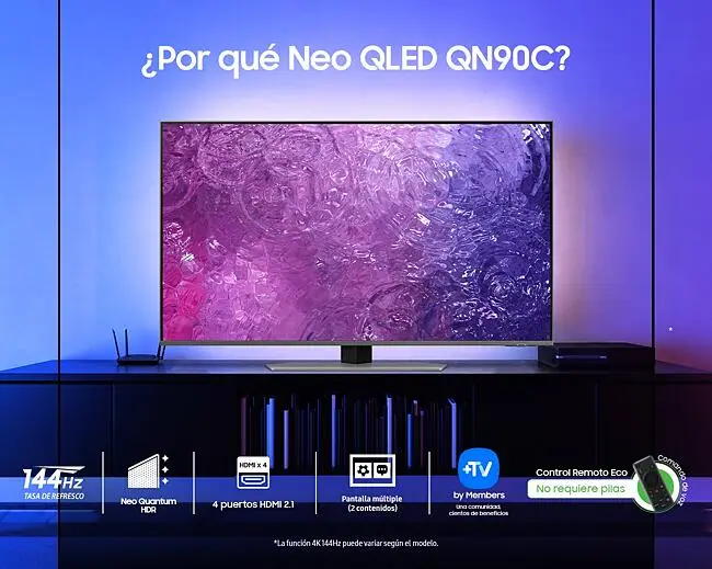 Televisor Samsung 50 Pulgadas QLED 4K Quantum QN50Q60CAKXZL 