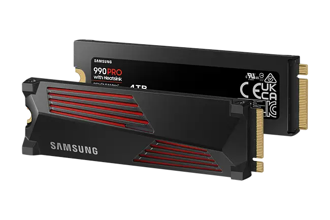 メモリー Samsung 990 PRO with Heatsink 2TB 990 PRO SSD 2TB With Heatsink PCle 4.0 M.2 | Samsung Canada
