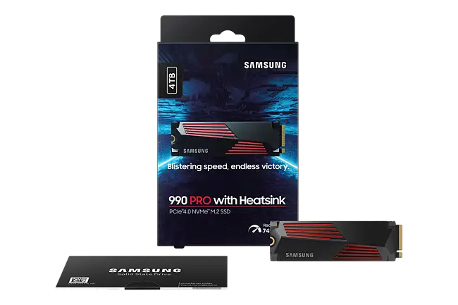 内蔵型SSD Samsung990 PRO 4TB PCIe 4.0 NVMe M.2 SSD 990 PRO SSD 4TB With Heatsink PCle NVMe 4.0 M.2 | Samsung Canada