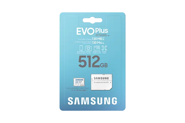 即発送 SAMSUNG EVO plus 512GB SDカード Samsung Announces New EVO Select and EVO Plus microSD Cards with