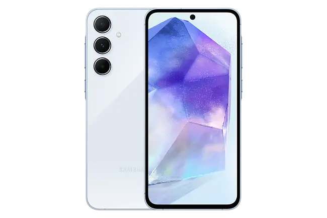 Samsung Galaxy A55 5G, 128GB, 8GB RAM, Câmera Tripla Samsung Galaxy A55 5G, 128GB, 8GB RAM, Câmera Tripla