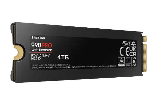 内蔵型SSD Samsung 990 PRO with Heatsink 4TB Amazon.com: SAMSUNG 990 PRO Heatsink SSD 4TB, NVMe M.2