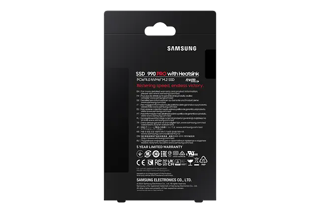 Samsung 990 PRO 4TB NVMe SSD W/Heatsink - Incredible