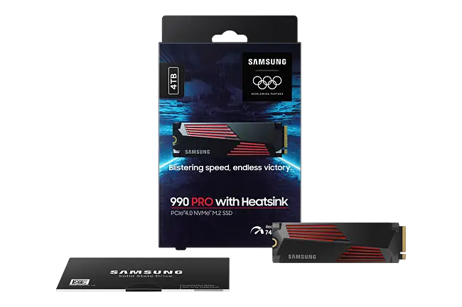 Samsung 990 PRO 4TB NVMe SSD W/Heatsink - Incredible