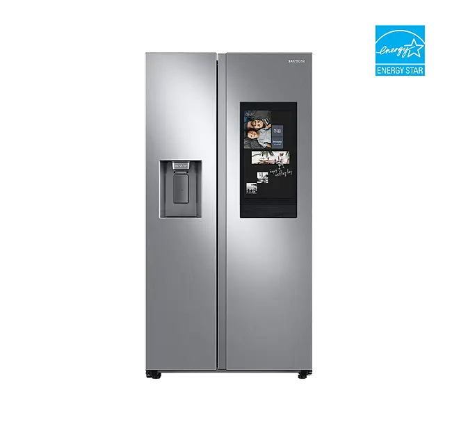 Samsung Stainless Side by Side Refrigerator with Family Hub (21.5