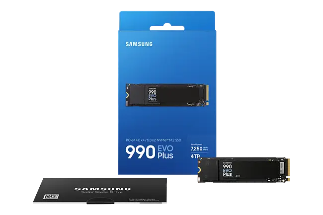 SAMSUNG 990 Evo Plus 4TB M.2 NVMe PCIe Gen 4.0 x4 / 5.0 x2 Solid