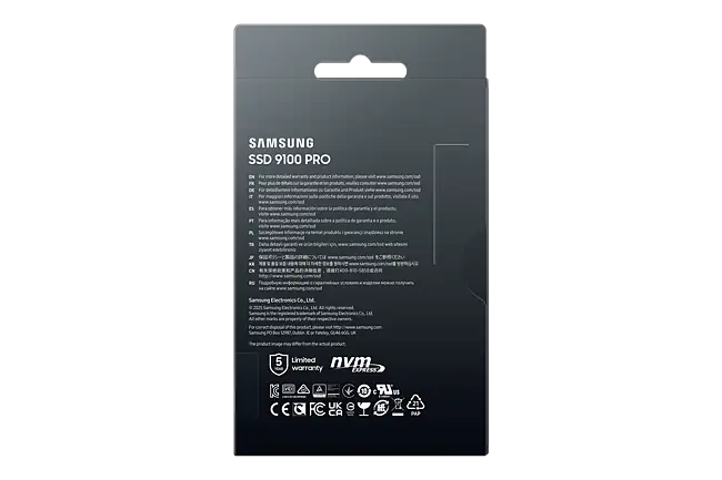 Samsung 9100 PRO Series - 1TB M.2 NVMe 2.0 PCIe Gen5. x4 SSD