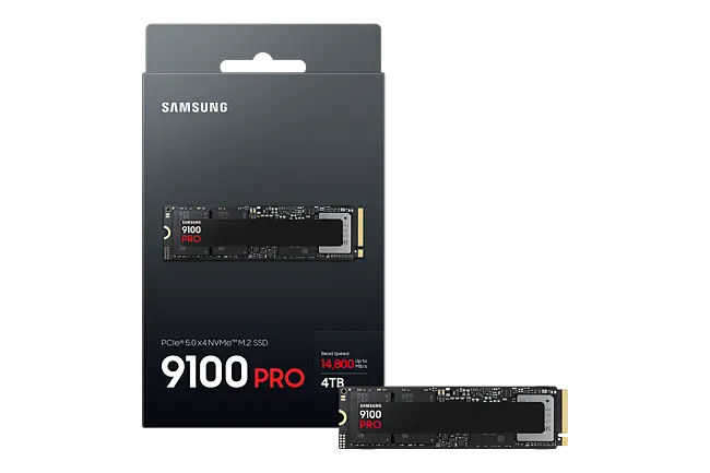 Samsung 9100 PRO Series - 4TB M.2 NVMe 2.0 PCIe Gen5. x4 SSD