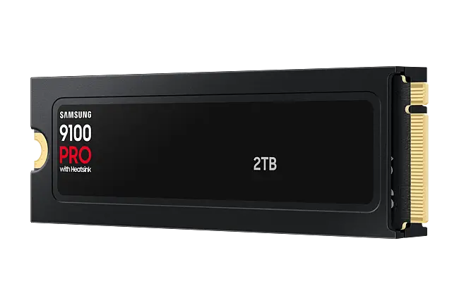 Samsung 9100 PRO with Heatsink - 2TB M.2 NVMe 2.0 PCIe Gen5. x4