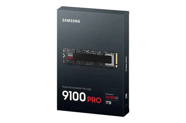 ③-WA386-SAMSUNG NVMe 1TB SSD 1点 Solid-State Drive (SSD) SAMSUNG 9100 Pro, 1TB, PCIe NVMe 5.0 x4, M