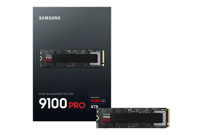 Solid-State Drive (SSD) SAMSUNG 9100 Pro, 4TB, PCIe NVMe 5.0 x4, M