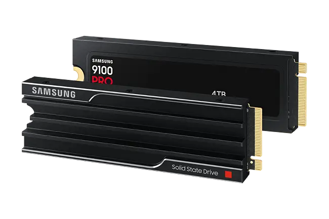 Samsung 9100 Pro with Heatsink 4TB PCIe 5.0 NVMe M.2 SSD