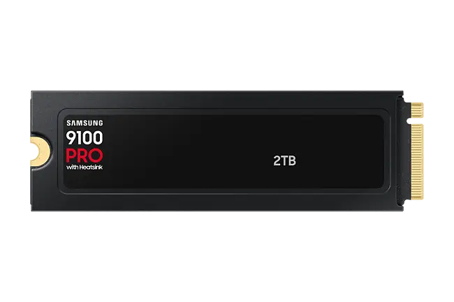 Samsung 9100 Pro 2TB Heatsink NVMe M.2 Internal SSD - Black (MZ