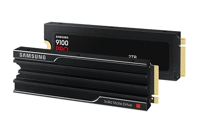 Samsung 9100 Pro 2TB Heatsink NVMe M.2 Internal SSD - Black (MZ