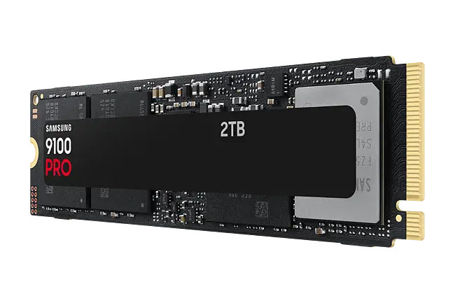 Samsung 9100 Pro 2TB NVMe M.2 Internal SSD - Black (MZ-VAP2T0BW