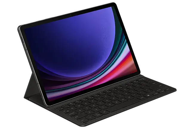 Samsung Galaxy Tab S9FE S9 Keyboard Slim Book Cover Black - HiFiCorp