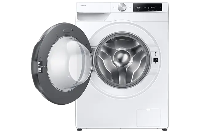 Samsung 9kg Front Load Washer - White (WW90DG6U34LESP) | Harvey