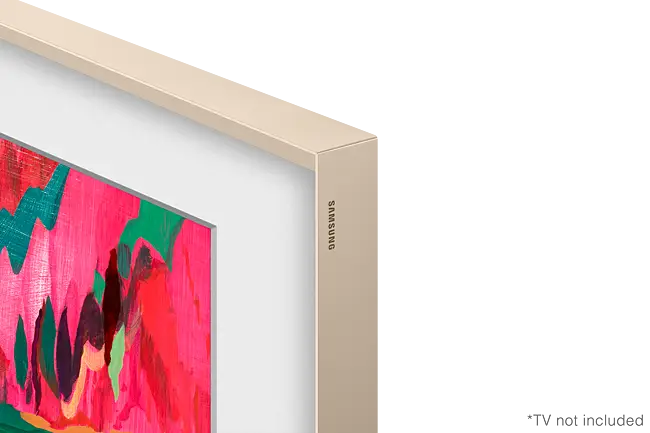 SAMSUNG 65″ The Frame Customizable Bezel – Sand Gold Metal (VG