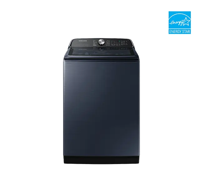 Samsung Navy Top Load Washer with Pet Care and Agitator (6.1cu.ft