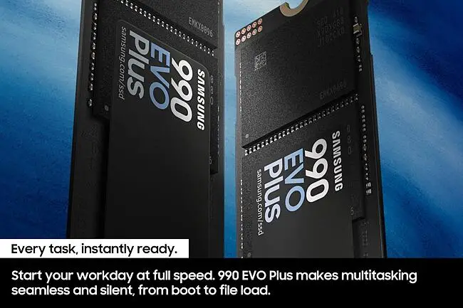 Samsung 990 EVO Plus 2TB NVMe M.2 Internal SSD - Black (MZ