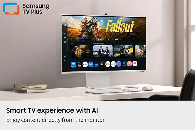 Samsung 32-inch M8 Flat 4K Smart Monitor - Warm White