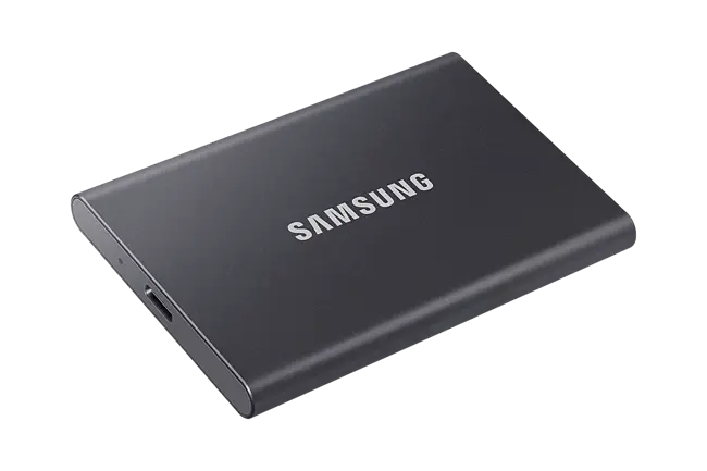 Samsung Portable SSD T7 - 1TB - Grå - Ekstern SSD - USB 3.2 Gen 2
