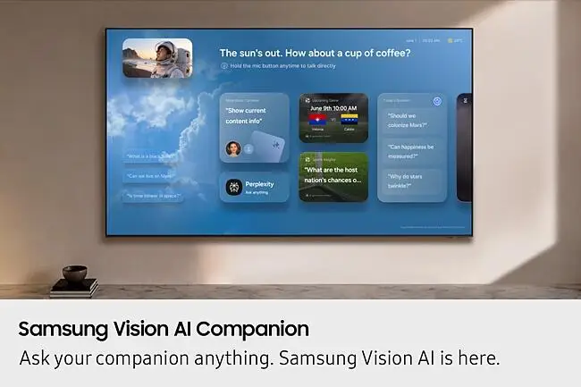 50" Mini LED M70H 4K Samsung Vision AI Smart TV (2026) Titanium Black 3