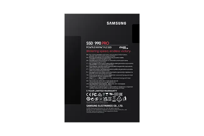 Solid-State Drive (SSD) SAMSUNG 990 Pro, 2TB, PCIe NVMe 4.0 x4, M